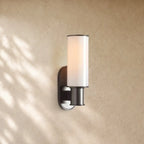Harlins Milk Glass Wall Sconce - Black
