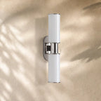 Harlins Modern Milk Glass 2-Light Wall Sconce