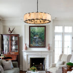 Hartley Alabaster Round Alabaster Chandelier