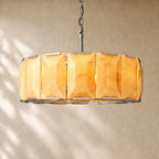 Hartley Alabaster Round Alabaster Chandelier - Polishes Steel / 31’’