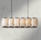 Hartley Calcite Rectangular Chandelier 42", 54", 62", 74" - fovolighting