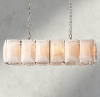 Hartley Calcite Rectangular Chandelier 42", 54", 62", 74" - fovolighting