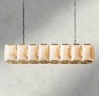 Hartley Calcite Rectangular Chandelier 42", 54", 62", 74" - fovolighting