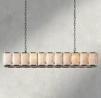 Hartley Calcite Rectangular Chandelier 42", 54", 62", 74" - fovolighting