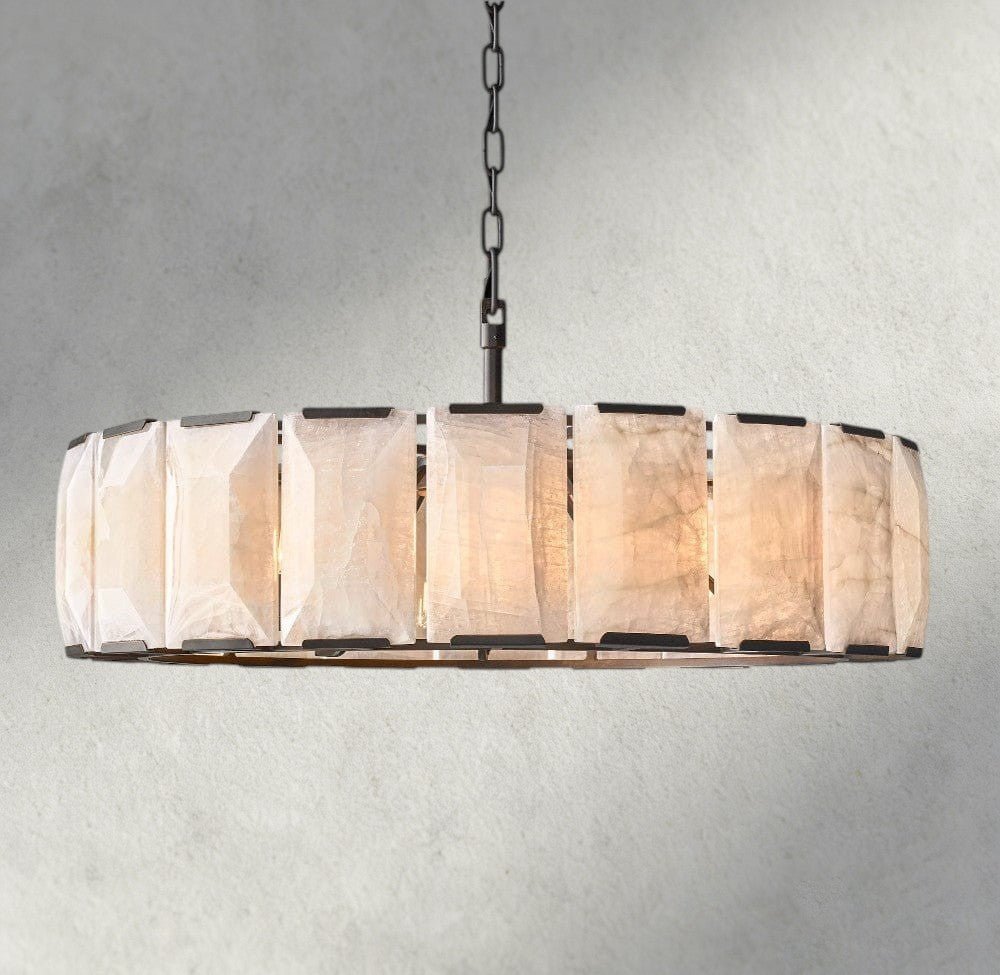 Hartley Calcite Round Chandelier 19", 31", 43", 60" - fovolighting