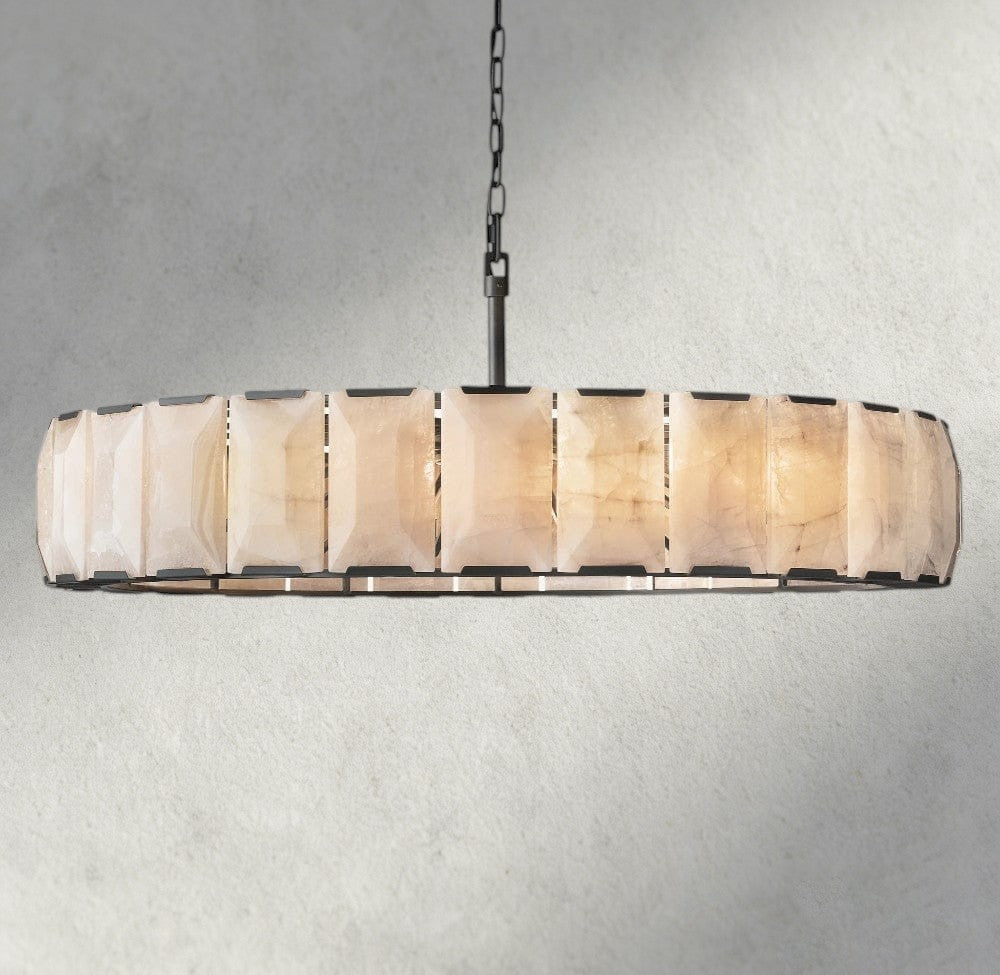 Hartley Calcite Round Chandelier 19", 31", 43", 60" - fovolighting