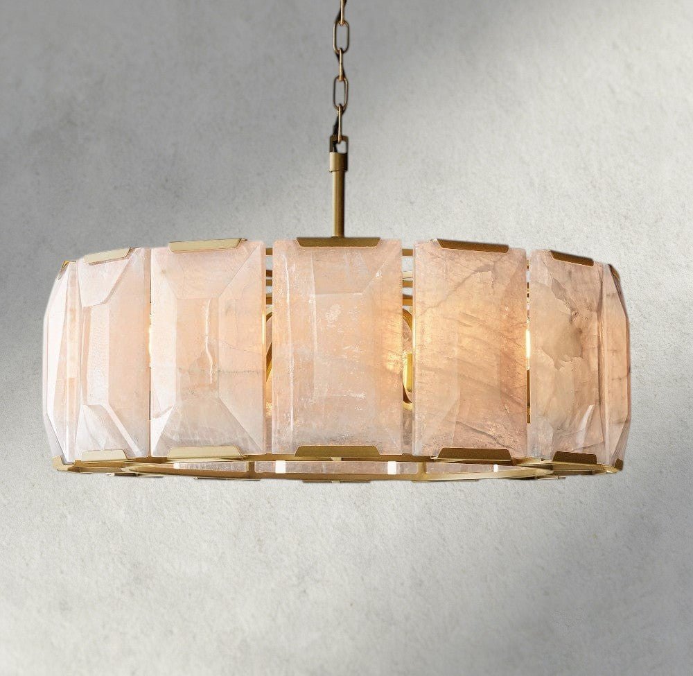 Hartley Calcite Round Chandelier 19", 31", 43", 60" - fovolighting