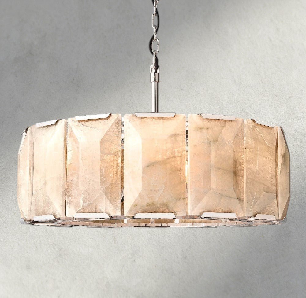 Hartley Calcite Round Chandelier 19", 31", 43", 60" - fovolighting