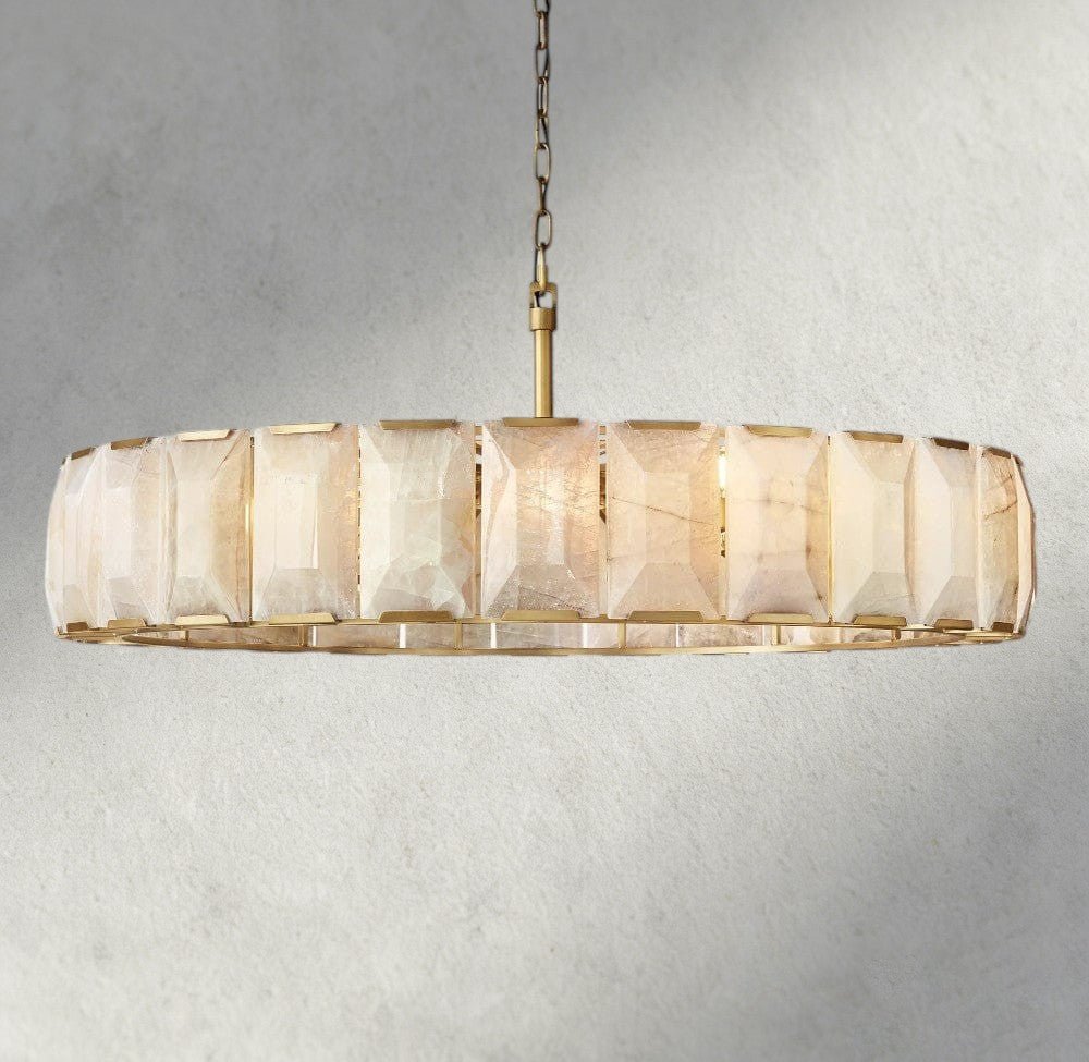 Hartley Calcite Round Chandelier 19", 31", 43", 60" - fovolighting