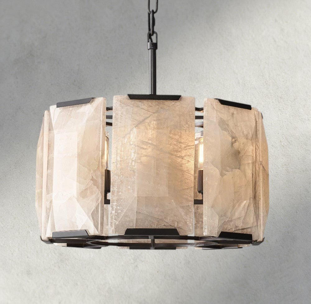 Hartley Calcite Round Chandelier 19", 31", 43", 60" - fovolighting