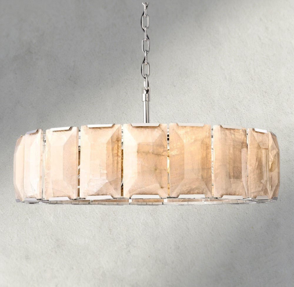 Hartley Calcite Round Chandelier 19", 31", 43", 60" - fovolighting