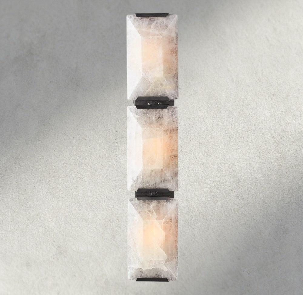 Hartley Calcite Triple Sconce - fovolighting