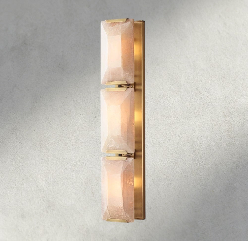 Hartley Calcite Triple Sconce - fovolighting