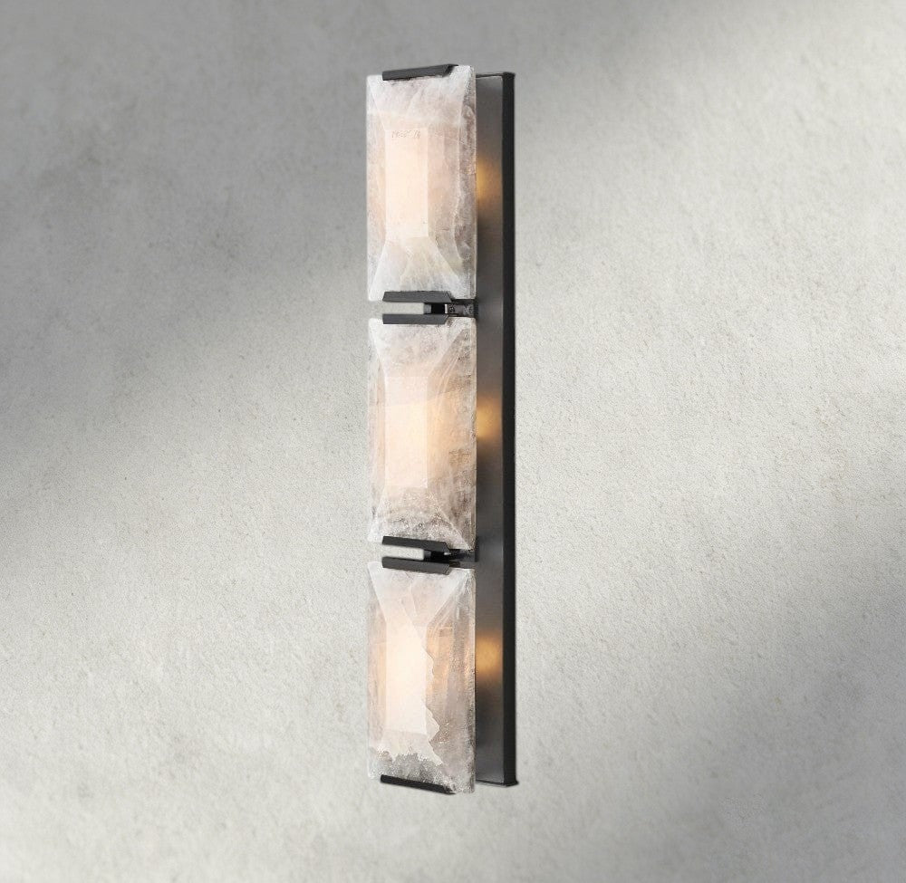 Hartley Calcite Triple Sconce - fovolighting