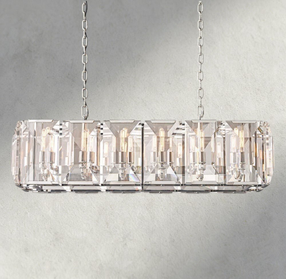 Hartley Crystal Rectangular Chandelier 42", 54", 62", 74" - fovolighting