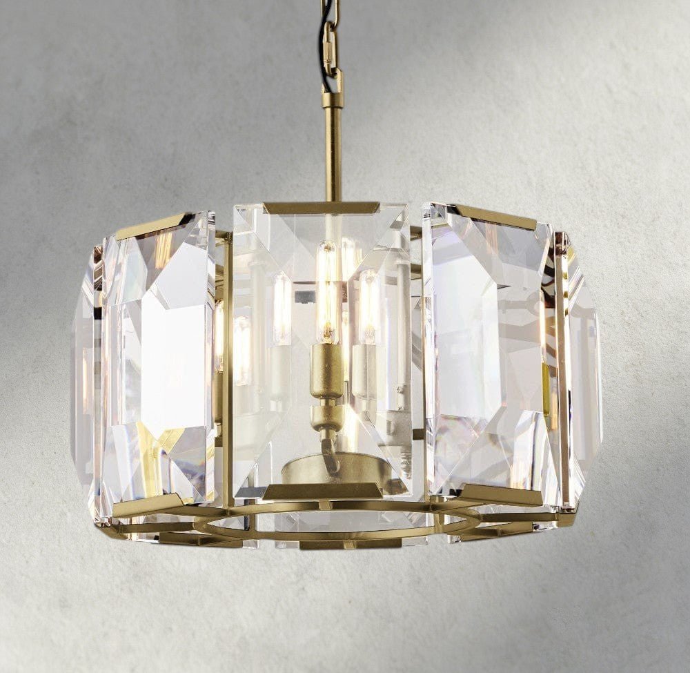 Hartley Crystal Round Chandelier 19", 31", 43", 60" - fovolighting
