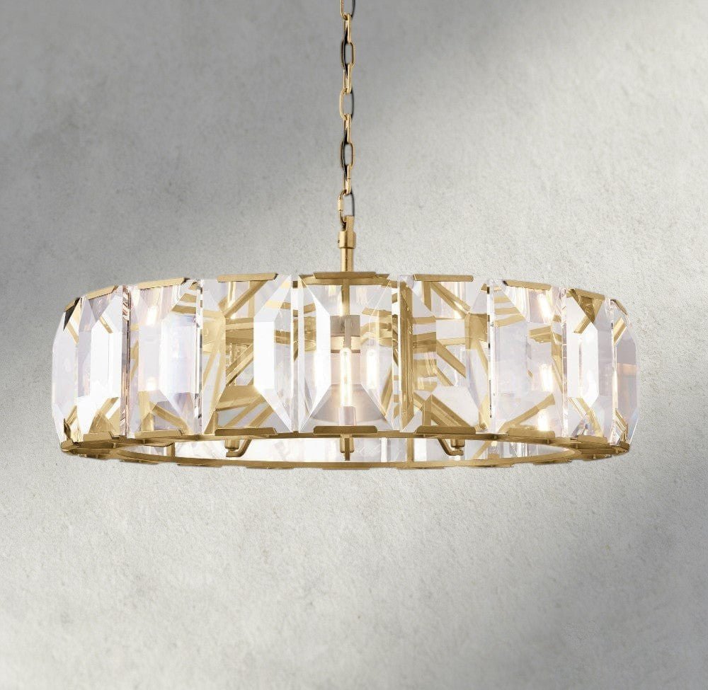 Hartley Crystal Round Chandelier 19", 31", 43", 60" - fovolighting