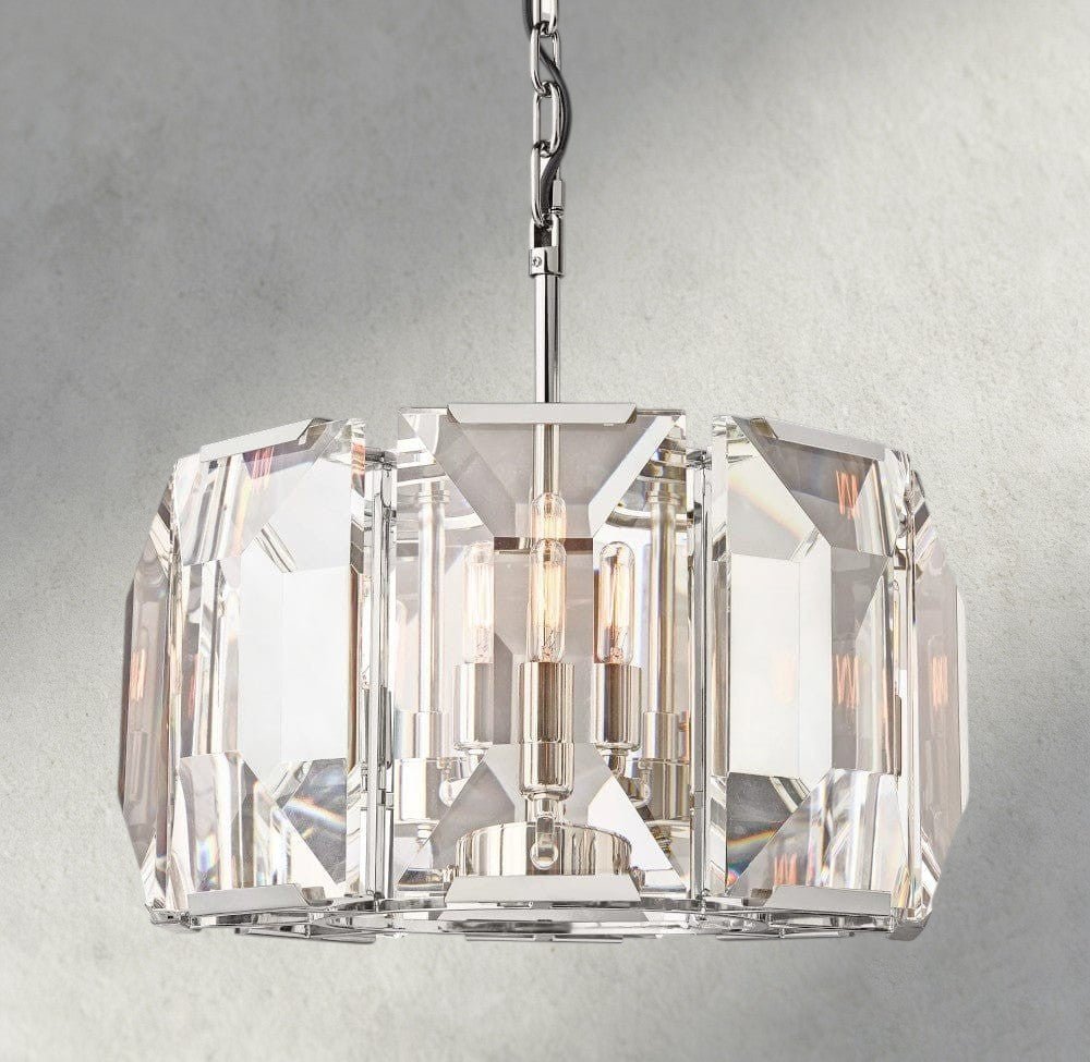 Hartley Crystal Round Chandelier 19", 31", 43", 60" - fovolighting