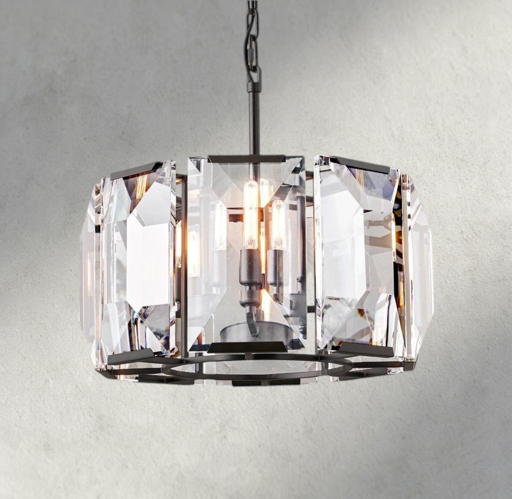 Hartley Crystal Round Chandelier 19", 31", 43", 60" - fovolighting