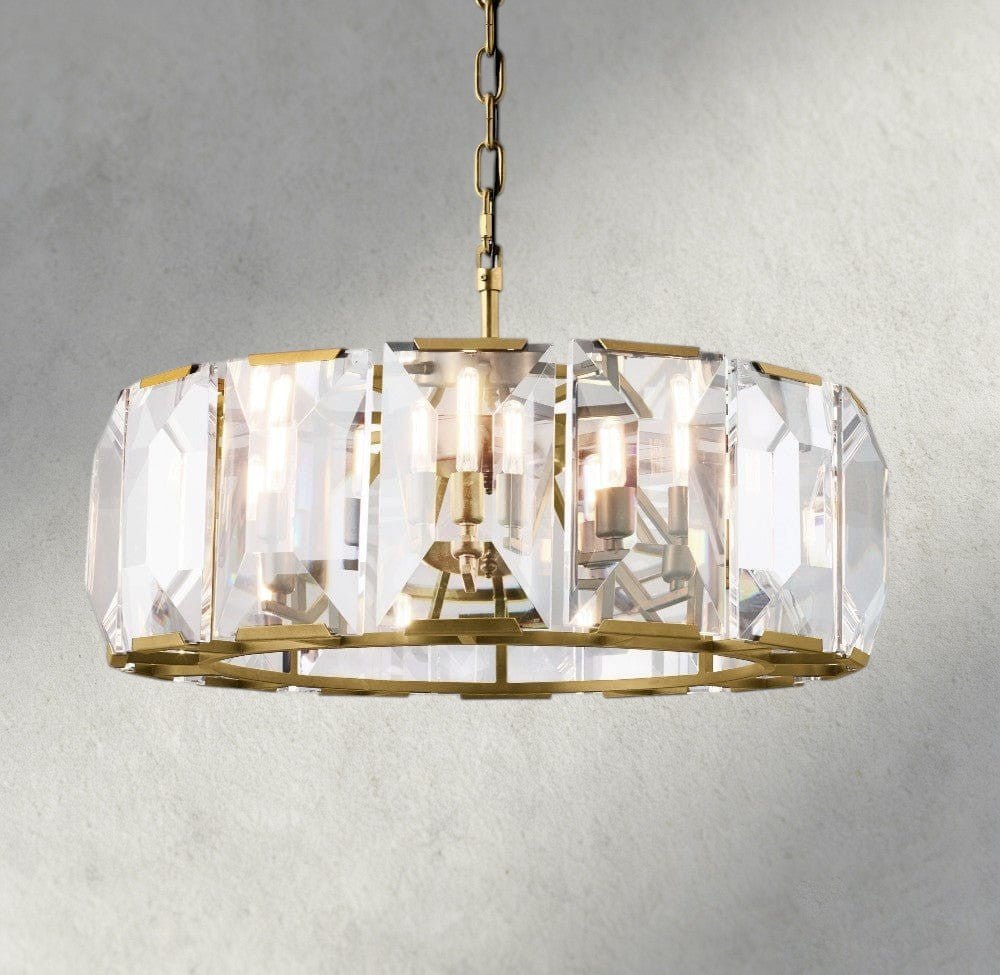 Hartley Crystal Round Chandelier 19", 31", 43", 60" - fovolighting