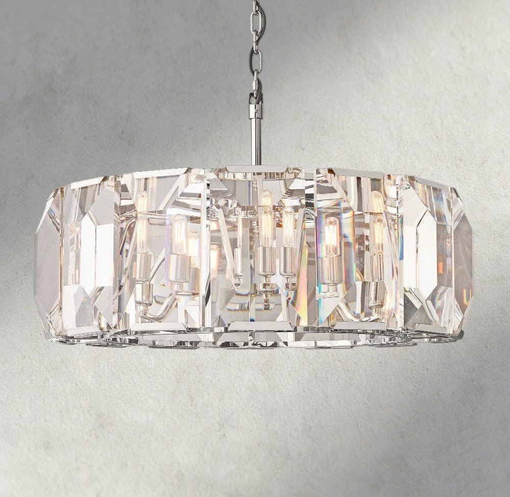 Hartley Crystal Round Chandelier 19", 31", 43", 60" - fovolighting