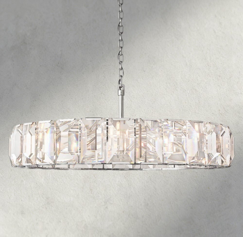 Hartley Crystal Round Chandelier 19", 31", 43", 60" - fovolighting