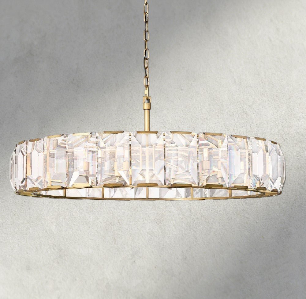 Hartley Crystal Round Chandelier 19", 31", 43", 60" - fovolighting