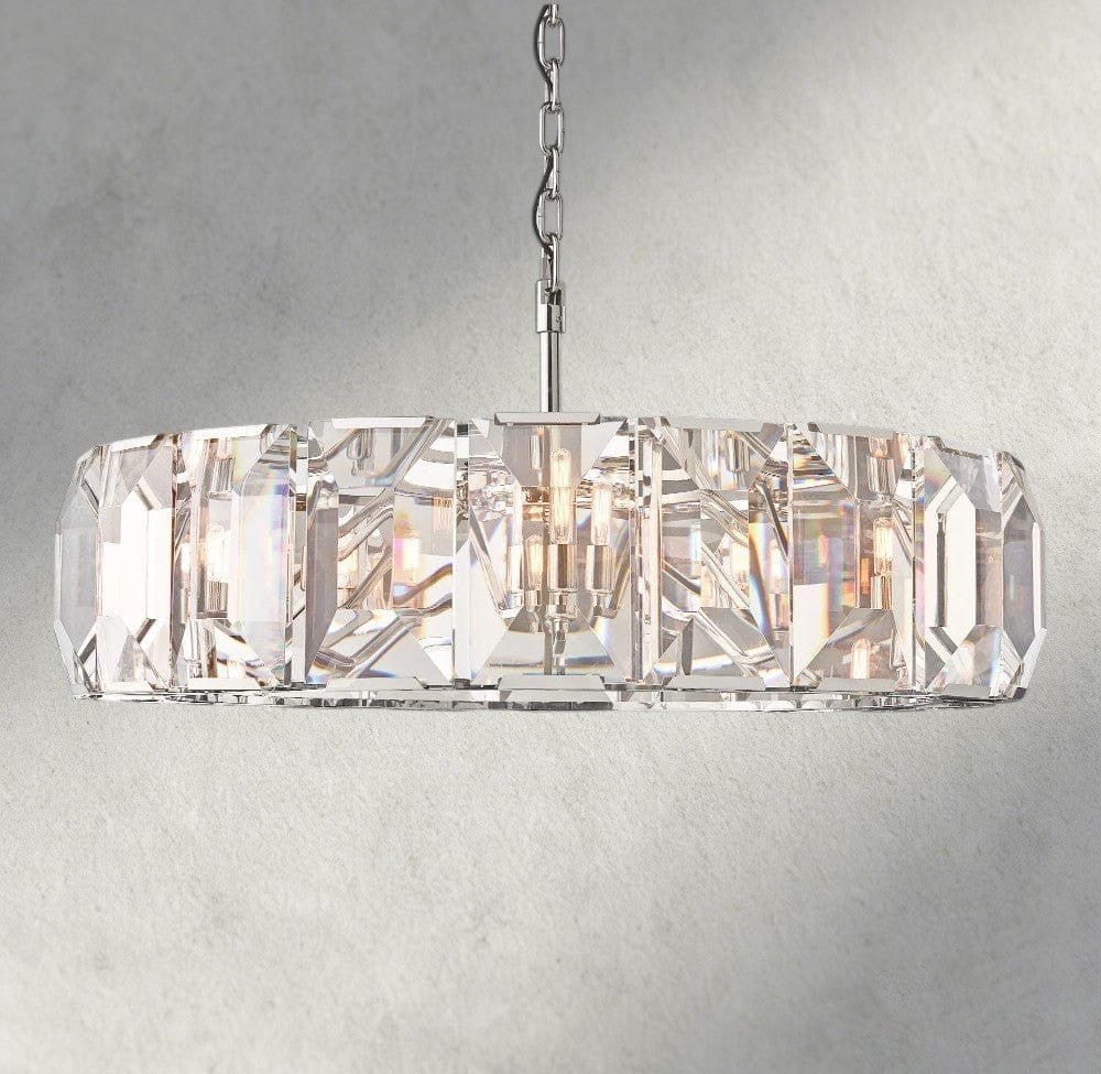 Hartley Crystal Round Chandelier 19", 31", 43", 60" - fovolighting