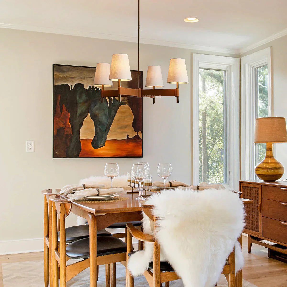 Hastings 4 - Light Cross Chandelier - fovolighting