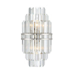 Hayes Crystal 2 Light Wall Sconce - fovolighting