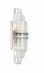 Hayes Crystal 2 Light Wall Sconce - fovolighting