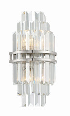 Hayes Crystal 2 Light Wall Sconce - fovolighting