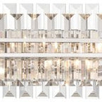 Hayes Crystal 6 Light Bathroom Wall Sconce - fovolighting