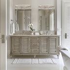 Hayes Crystal 6 Light Bathroom Wall Sconce - fovolighting