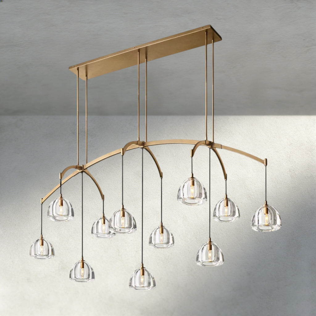 Hemispher Linear Chandelier - fovolighting