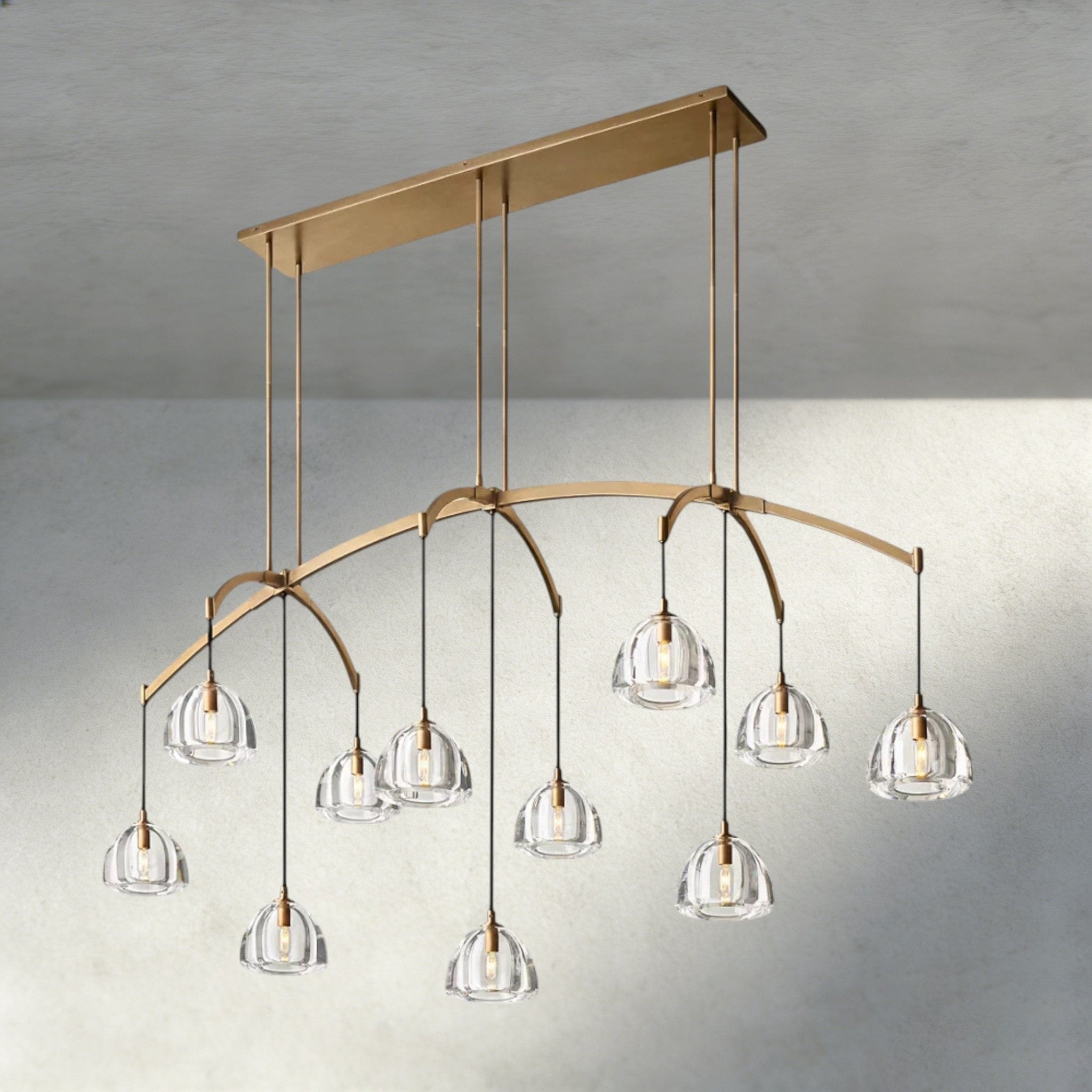 Hemispher Linear Chandelier - fovolighting
