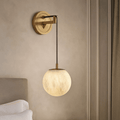 Horrin Marble Ball Wall Sconce - fovolighting