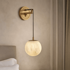 Horrin Marble Ball Wall Sconce - fovolighting