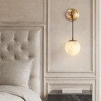 Horrin Marble Ball Wall Sconce - fovolighting