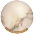 Iris Alabaster Round Plate Sconce,Modern Wall Lamp - fovolighting