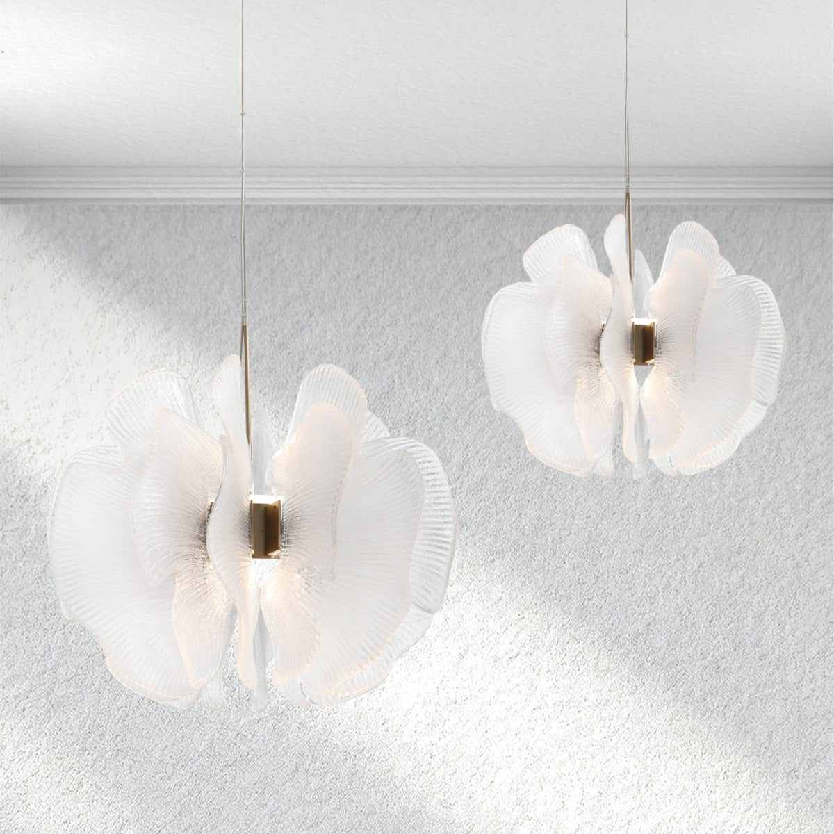 Jellyfish Floral Glass Pendant - fovolighting