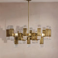 Kennedy Glass Chandelier 32"W - fovolighting