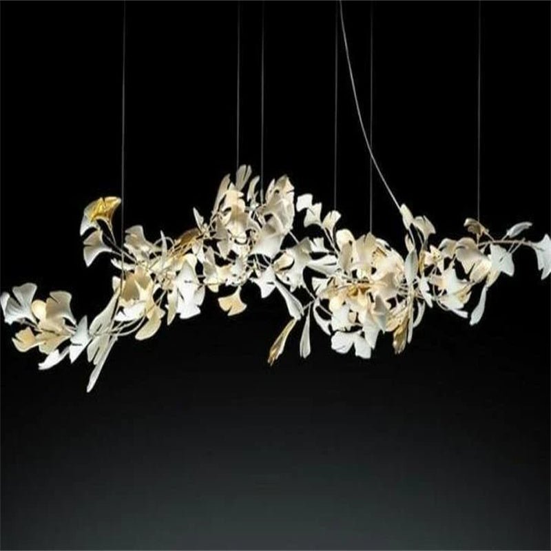 Keyah Porcelain Ginkgo Ceramics Chandelier, Modern Luxury Lights - fovolighting