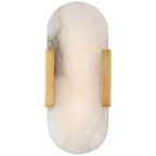 Brixton Melange Elongated Alabaster Wall Sconce 10"