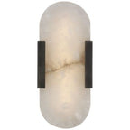 Brixton Melange Elongated Alabaster Wall Sconce 10"