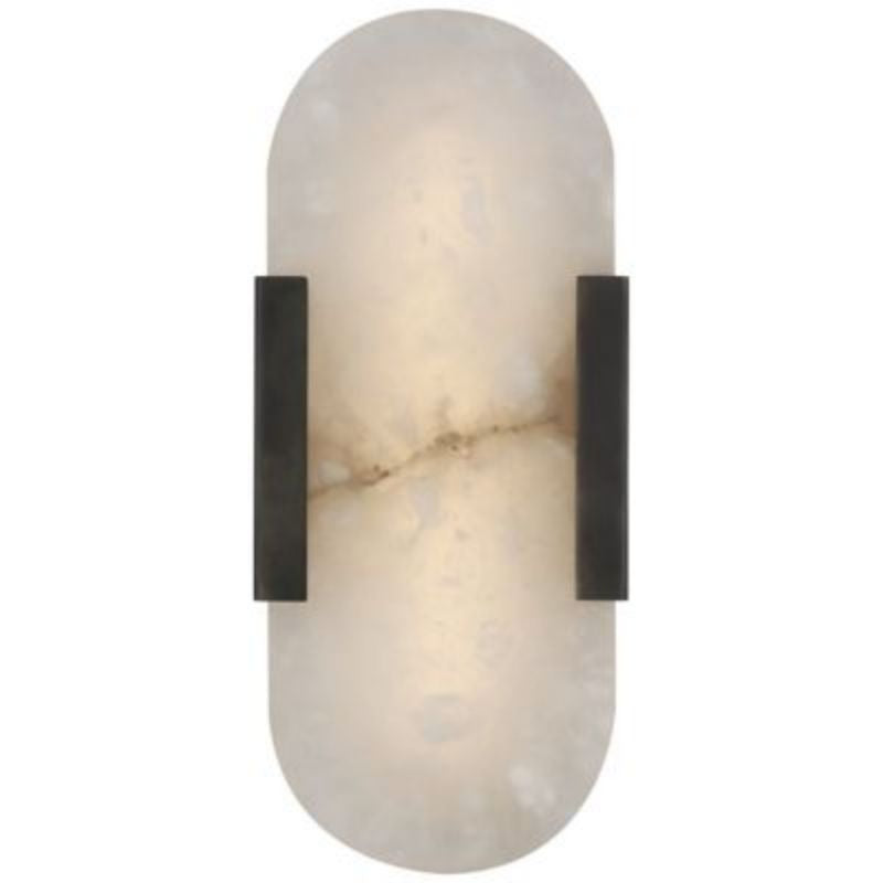 Brixton Melange Elongated Alabaster Wall Sconce 10"