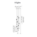 La Barra Staircase Chandelier for Foyer - fovolighting