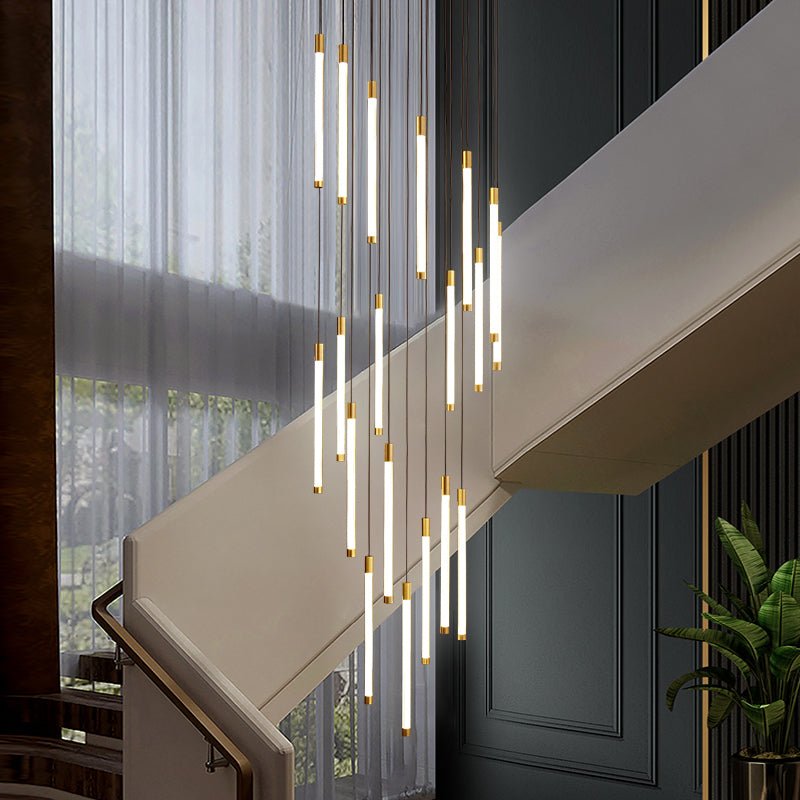 La Barra Staircase Chandelier for Foyer - fovolighting