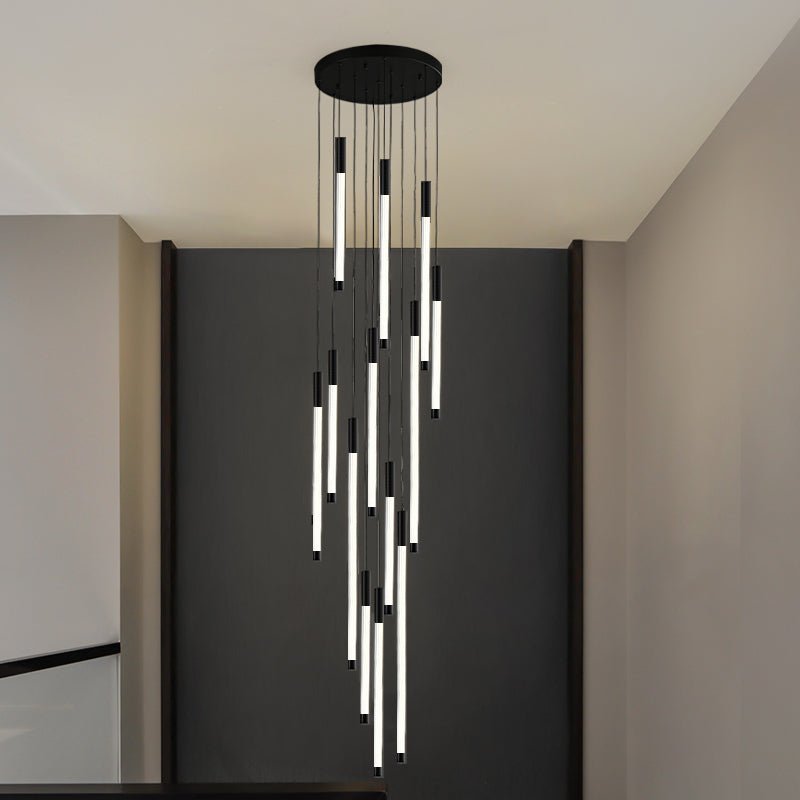 La Barra Staircase Chandelier for Foyer - fovolighting