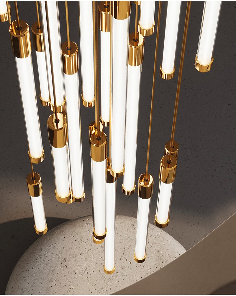La Barra Staircase Chandelier for Foyer - fovolighting
